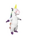 Надувной костюм Единорог, белый